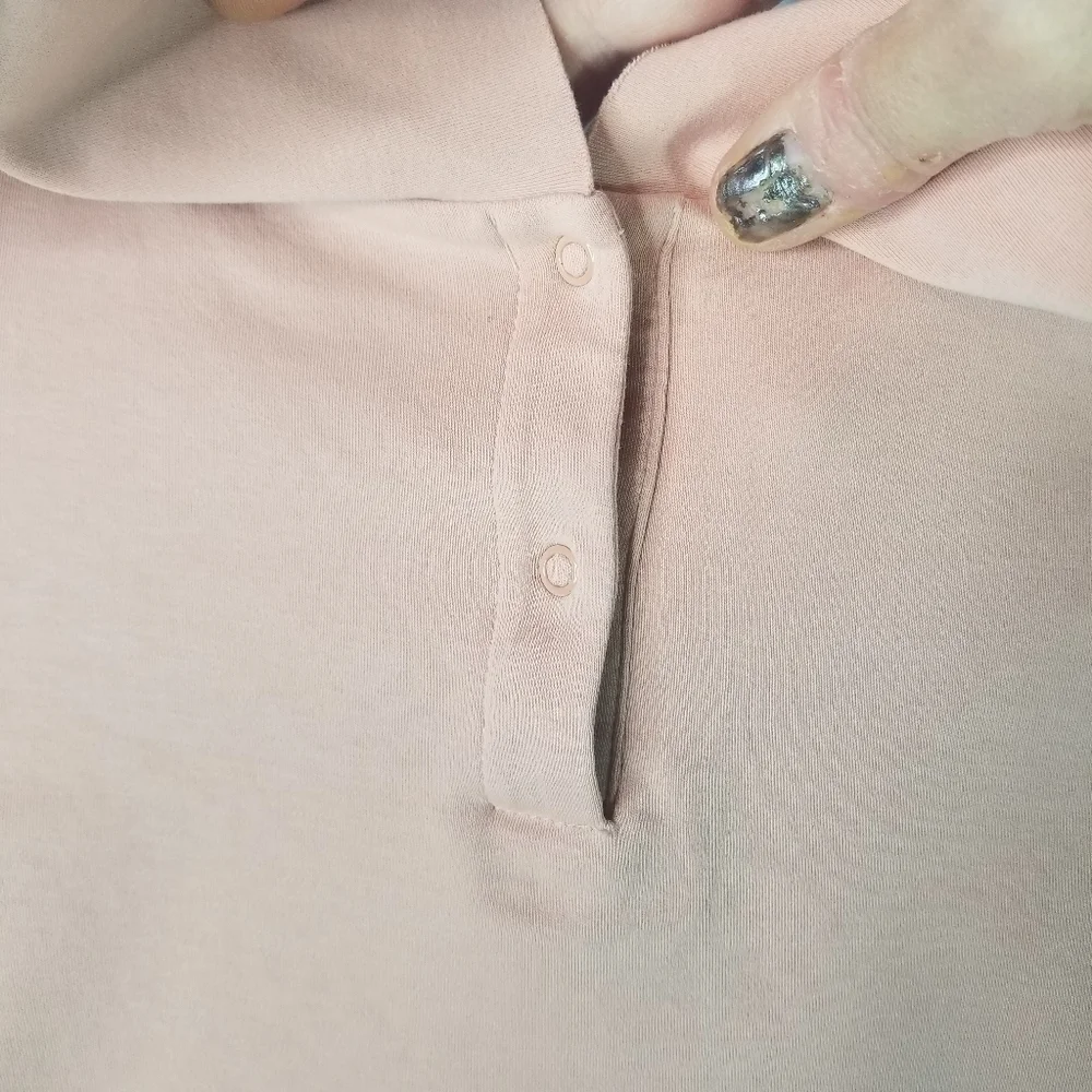 COS pink collar peter pan top